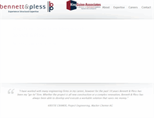 Tablet Screenshot of bennett-pless.com